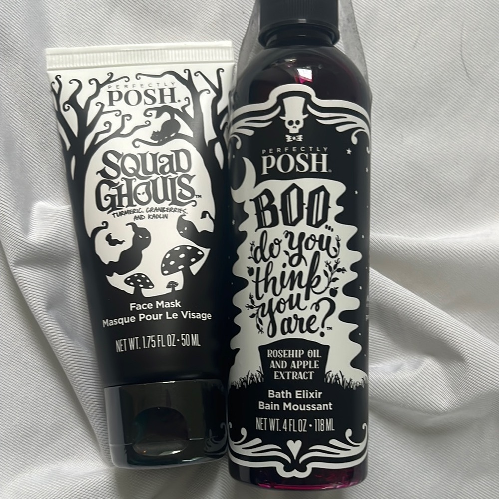 Perfectly Posh Black and Purple Bath Soak and Bubbles